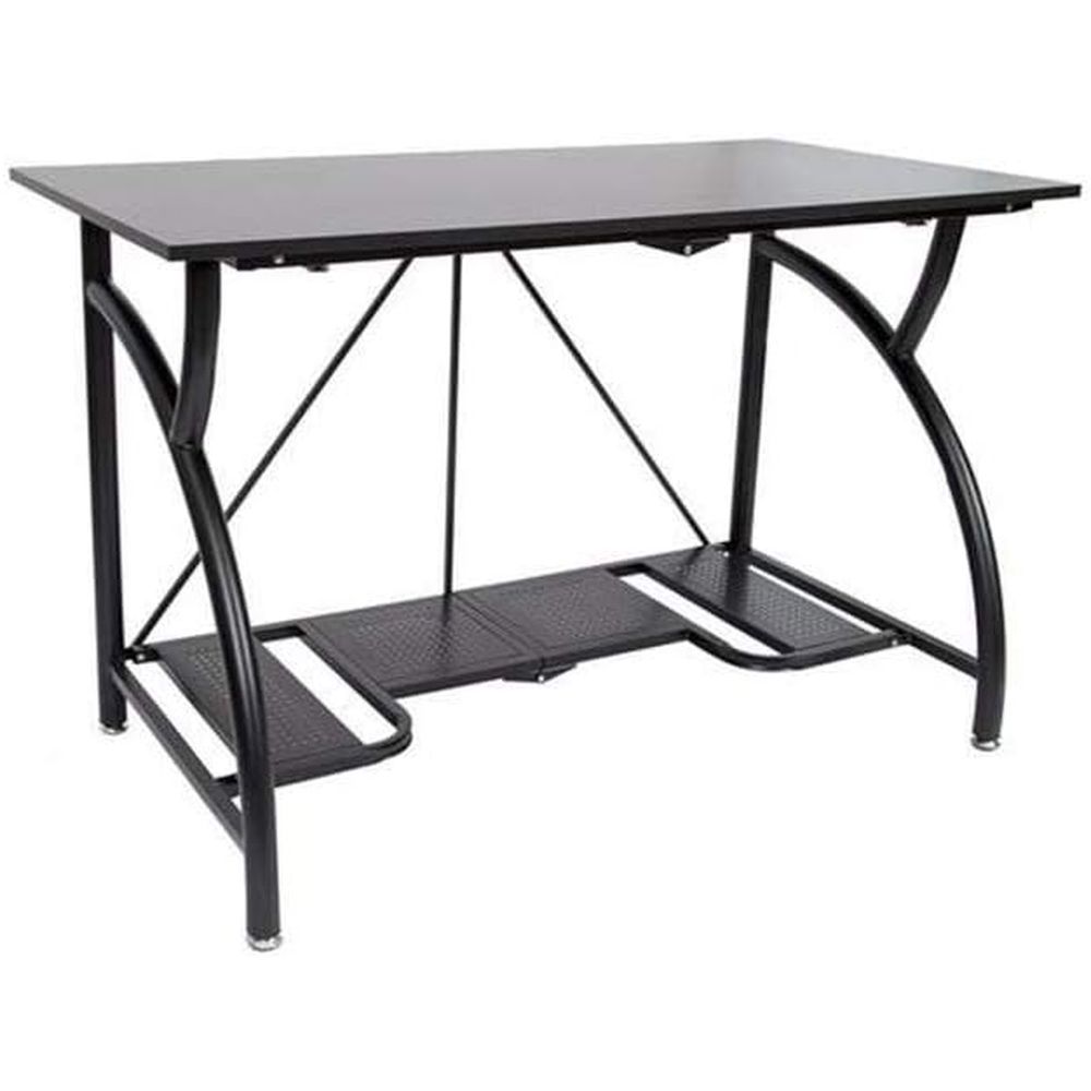 Space-Saving Folding Desk for  - Desk Setup Dual Monitor And Laptop recensione e prezzo