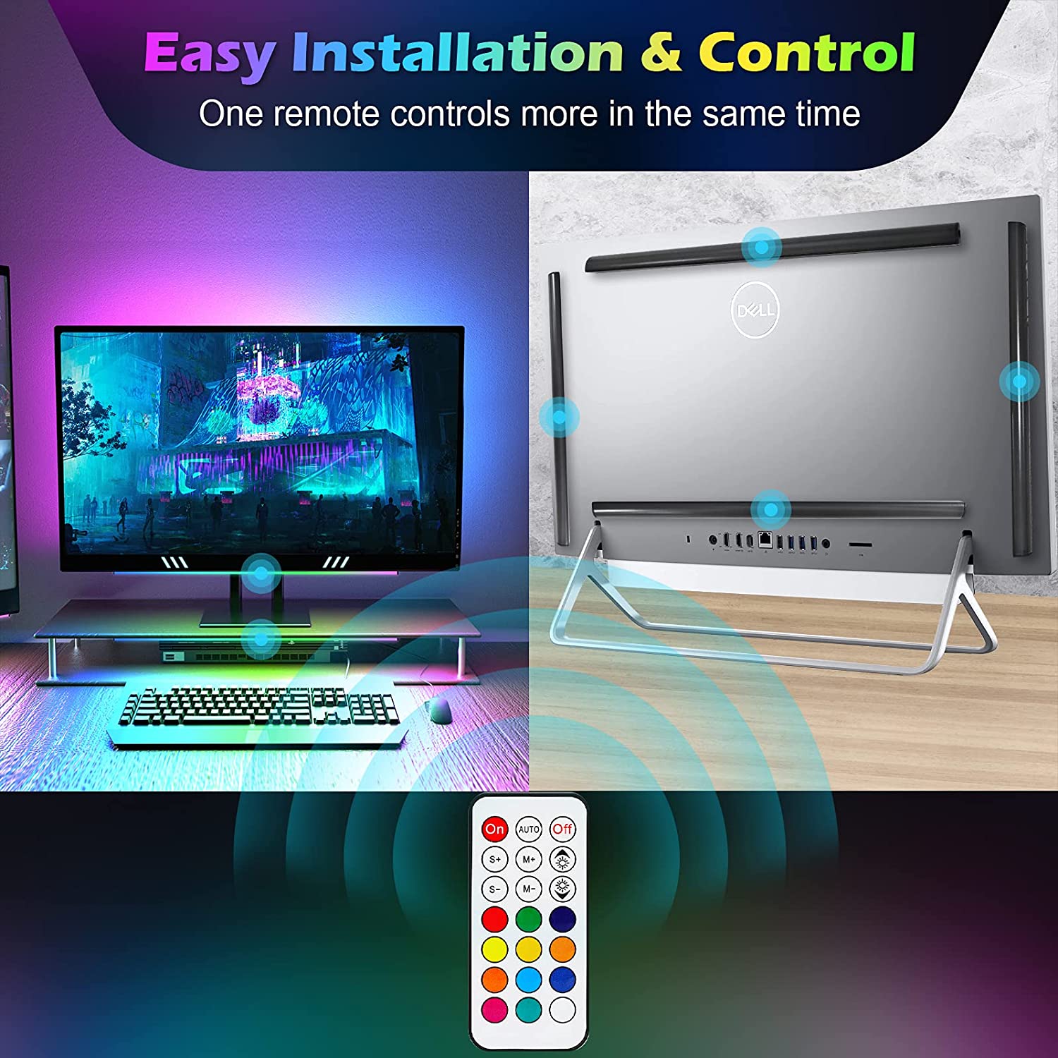 Under Monitor Light Bar RGB Dr - Setup Desk Monitor recensione e prezzo