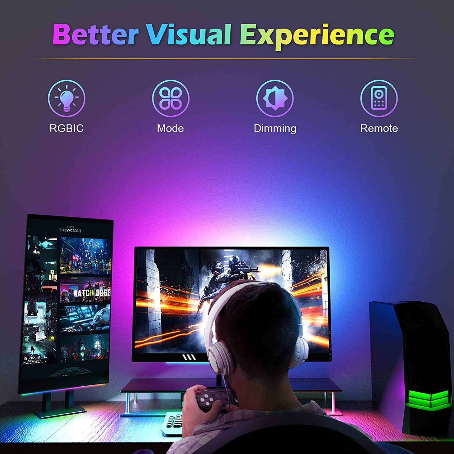 Under Monitor Light Bar RGB Dr - Setup Desk Monitor recensione e prezzo